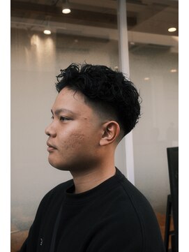 オールバックパーマ