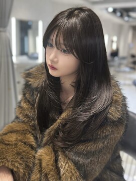 ユーフォリア 池袋東口駅前店(Euphoria) 韓国風前髪カット◎2wayバング小顔見せ暗髪レイヤーカット