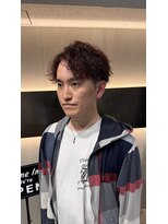 エスケイブ(S/CAVE)&nbsp;かきあげアップバング×ソフトツイストC×深みレッド（カラー）