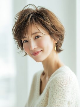 ビフィーノ リルネ(Bifino Rilune) 40代50代 ふんわり丸みショート