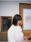 ぱつっとボブ