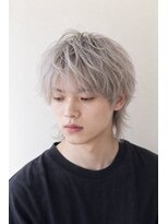 アーダーヘアサロン 森田店(ADER HAIR SALON)&nbsp;メンズシルバーウルフマッシュ