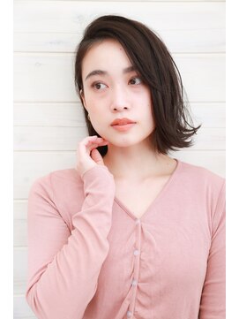 オーシャン(Ocean) [OCEAN Hair&Life]外ハネボブ☆アッシュブラウン☆毛先パーマ☆