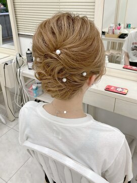 リサ 恵比寿(risa.) 髪が短い方に☆アップスタイル