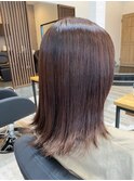 【お手入れ簡単!外ハネ艶カラー】