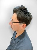 束感カジュアルショートサイドパートツーブロック【新大阪】