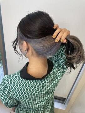 マティス 表参道(matiz) ブルーシルバー/セクションカラー/こなれミディ