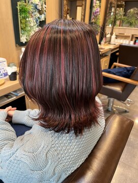 エルバイシオン(aile by sion) ピンクハイライト/パラパラブリーチ