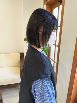 アルディ ユーカリが丘店(HARDI) 【星野】ぷつっと切りっぱなしボブ×くすみブラウン☆