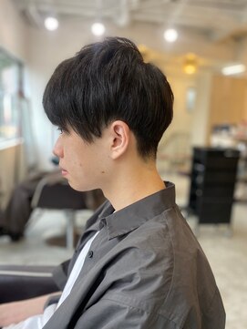 ソイクフ 四条大宮店(SOY-KUFU) 【soy-kufu】MEN'S HAIRアッシュブラックマッシュパーマ