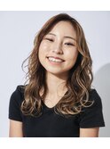 パールベージュバレイヤージュカラー
