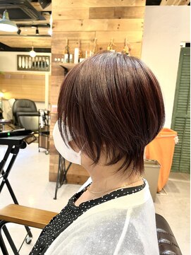 チリンバイロストシティー(Chillin by LOSTCITY) ウルフショートボブ髪質改善白髪ぼかし