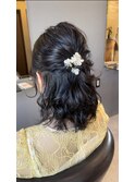結婚式×ハーフアップヘアアレンジ