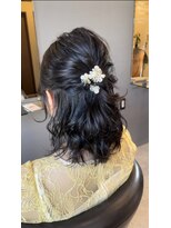ヘアーアンドスパ ルーチェ(hair&spa Luce)&nbsp;結婚式×ハーフアップヘアアレンジ