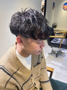 トレス(TRESS) スパイラルパーマ　刈り上げ前下がりマッシュ　ニュアンスパーマ