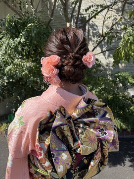 ウィズ(WITH) ヘアセット　着物ヘア　振袖ヘア　着付け
