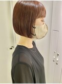 ○パツっとナチュラルボブボブ暖色カラー20代30代40代