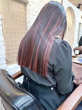 ルクスバイアフィナー(Luxo by Afinar) 【町田/Luxo by Afinar】ぱつっとワンレン×インナーカラー