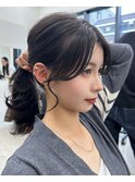 大人可愛い20代30代40代小顔後れ毛顔周りくびれレイヤーカット