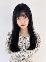 アイティー バイ アルバム 中野店(IT by ALBUM)&nbsp;オリーブカラー秋色透明感カラーウルフレイヤーロング_ba534291