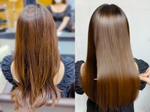 朝の時短におすすめのワンランク上の”うる艶髪縮毛矯正”を実現