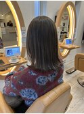 オンブレグレージュオリーブベージュくびれミディ大人美人