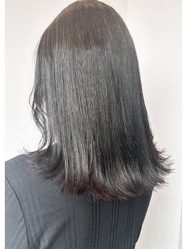 アルファ(Hair Salon alpha) 【大人可愛い×艶感】インナーカラー×ピンクバイオレット