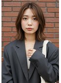 大人可愛いくびれレイヤー外ハネボブ結べるボブマロンベージュ