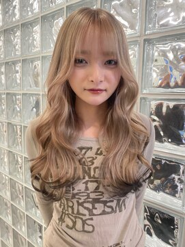 サンクプロジェクト(cinq PROJECT) ワンブリーチで作る透明感溢れるデザインベージュ