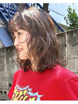 ナループロアオハナ(Nalu pu loa ohana) ミディアムパーマコテ巻きパーマデジタルパーマウェーブパーマ