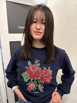 ナービス(NARVIS)&nbsp;透明感ダークグレージュ/顔まわりカット/小顔見せ