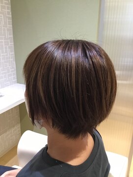 ヘアブロス 水戸店(hair BROS) ステップボーンカット アースカラー 30代40代50代