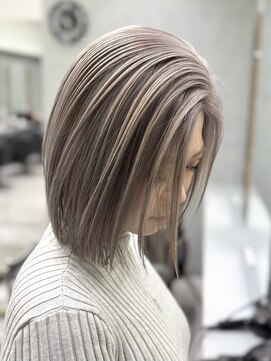 エリーツ 表参道(elyts) グレージュ×ボブ【表参道/シールエクステ/髪質改善】