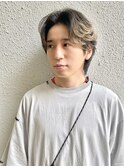 恵比寿/men's/ナチュラルセンターパート/ニュアンスパーマ
