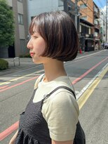 クルー(Creww KYOTO)&nbsp;重めがかわいいラフミニボブ