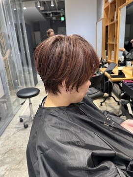 アルトル 池袋2nd(altru) 大人40代50代60代ショートボブ丸みショート白髪 ほかし
