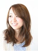 『ふんわり大人ウェーブ×エメラルド』