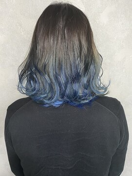 セシルヘアー(CECIL hair) CECIL 下北沢　韓国人風カラー×ブルーインナーグラデーション