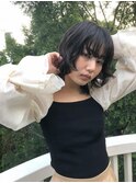 ウルフボブ/ くびれヘア