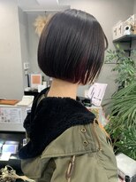 シャムオーツー 国分寺(CHAM:O2)&nbsp;丸みショートボブ/インナーピンクバイオレット/