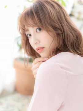 カバーヘア ブリス 志木南口駅前店(COVER HAIR bliss) 大人かわいいピンクブラウン小顔くびれミディa志木20代30代40代