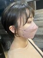 ラフィス ヘアー ティーダ 沖縄店(La fith hair tida) 顔周りレイヤー。丸みのあるショートスタイル!