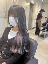 アソビセカンド 原宿(ASOBI 2nd) インナーカラー ロング シルバーアッシュ 透明感