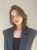 エヌ トーキョー(enu TOKYO) レイヤーカット ハニーベージュ ミディアム