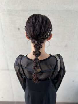 アチーブ ヘア デザイン(achieve hair design) お呼ばれセット大人上品スタイルアレンジ♪結婚式二次会お呼ばれ