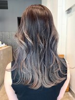 アルバム 銀座(ALBUM GINZA)&nbsp;バレイヤージュ_マチルダボブピンクベージュ_ba472821