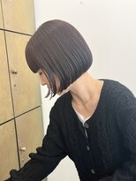 ヘアーアイスカルテット(HAIR ICI QUARTET) 小顔補正立体カット×ナチュラル丸みボブ 10代20代30代40代50代