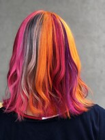 ヘアーデザイン ディードット ウル(D. ulu)&nbsp;暖色系ユニコーンカラー