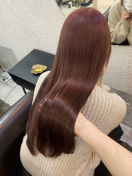 ラビス(Lovis) ハッシュカット/フルバング/似合わせカット/レッドブラウン