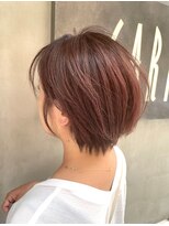 アース 上大岡店(HAIR&MAKE EARTH)&nbsp;くびれショート、ピンクベージュ